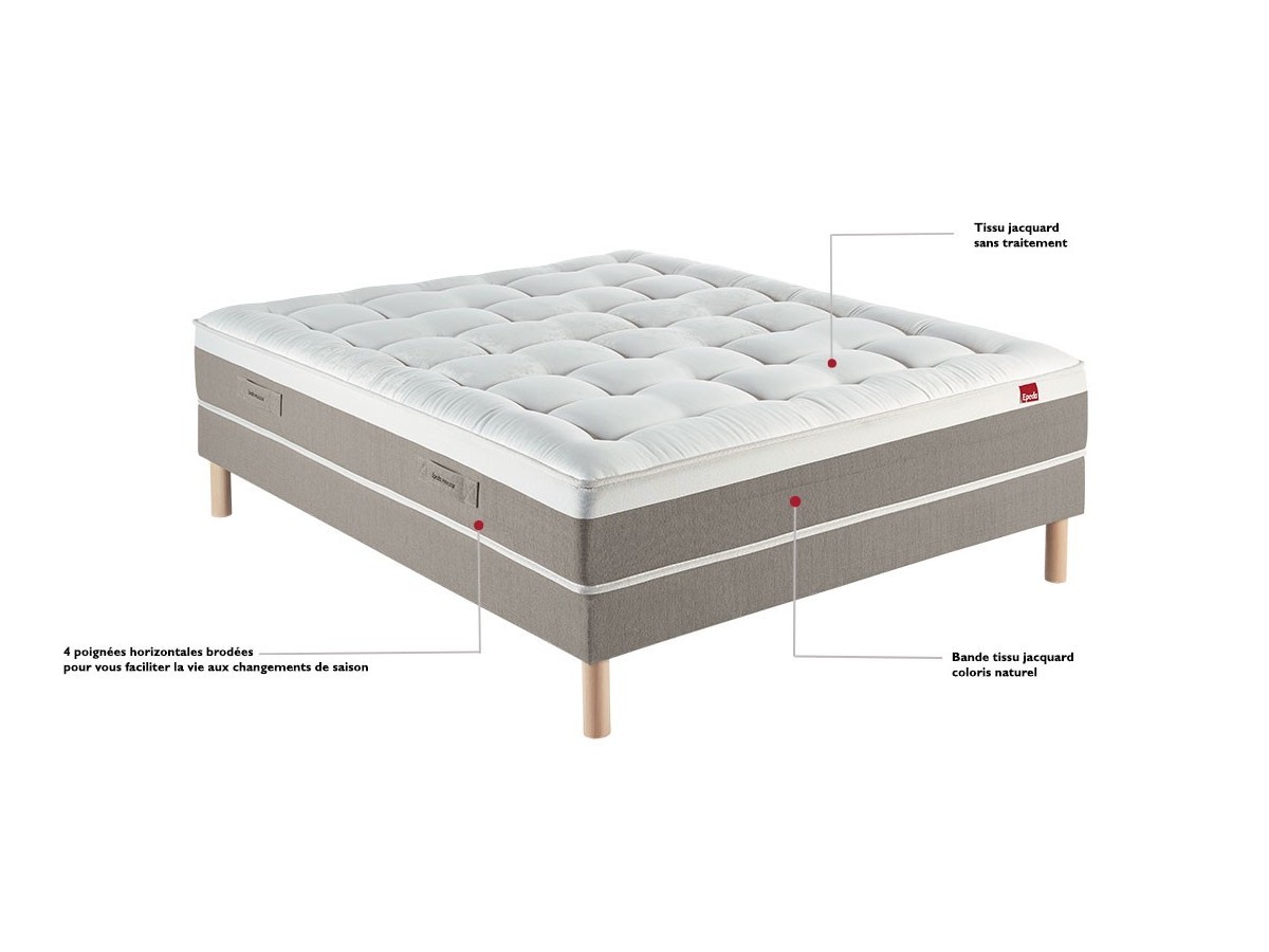 Matelas EPEDA Ressorts + Latex GAYA 